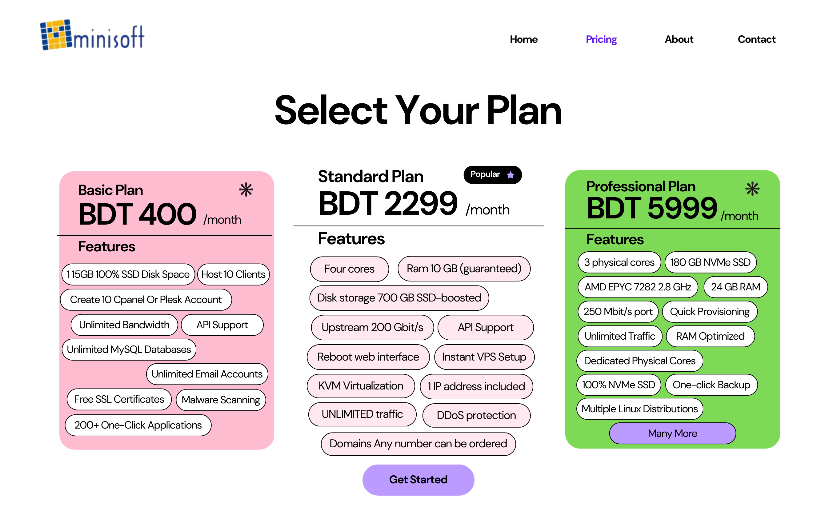 Cheap Affortable Domain Hosting Plan from Minisoft get Free .com Domain and Free Hosting